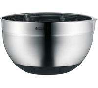 WMF Gourmet - Cuenco de Cocina 24 cm, Bol para Mezclar 5L con Base de Silicona, Acero Inoxidable Cromargan, Apto para Lavavajillas