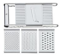 WMF Gourmet Rallador con Cuatro recambios, Acero Inoxidable Mate, 18 cm