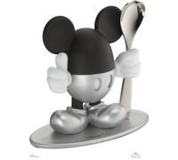 WMF Huevera con Cuchara Disney Mickey Mouse, huevera Divertida para niños, plástico, huevera Infantil, Acero Inoxidable Cromargan Pulido, Apto para lavavajillas, Plata