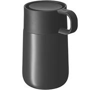 WMF Impulse Termo - Taza térmica, 300 ml, con cierre automático, apertura 360°, mantiene las bebidas calientes 8 horas o frías 12 horas, color Antracita mate