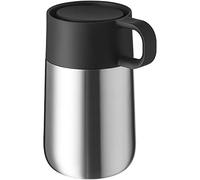 WMF Impulse Termo - Taza térmica, acero inoxidable, 300 ml, con cierre automático, apertura 360°, mantiene las bebidas calientes 8 horas o frías 12 horas, color plata