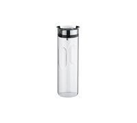WMF Motion - Jarra de Agua 1,25 L, Altura de 29 cm Jarra de Cristal Tapa de Silicona con Sistema de Cierre CloseUp Apta para Lavavajillas, Plata