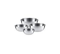WMF Bol Gourmet - Set de 4 Cuencos de Mezcla (0,75L, 1L, 2L, 2,75L), Apilables, Acero Inoxidable Cromargan 18/10, Apto para Lavavajillas