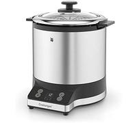 WMF Arrocera Kitchenminis 220 W – 1 L, tapa y base dual, mantiene caliente, Cromargan mate