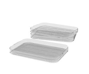 WMF Küchenminis Deshidratador Set 3 piezas, 27,7 x 17,6 x 7,1 cm, 3 rejillas para deshidratador, accesorios para la máquina de deshidratación, acero inoxidable