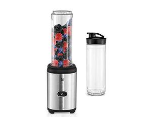 WMF Kult X Mix & Go Mini Batidora de Vaso Individual 300 W de 0.6 L de capacidad y 4 cuchillas + Vaso de Recambio