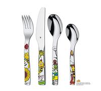 WMF La Abeja Maya - Cubertería para niños 4 piezas (tenedor, cuchillo de mesa, cuchara y cuchara pequeña)WMF Kids infantil Acero Inoxidable Cromargan Apto para lavavajillas