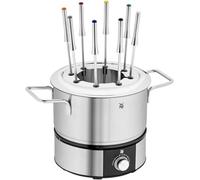 WMF Lono - Fondue hasta 8 personas de 1400W, de acero inoxidable compacta, 1.2 Litros, ajuste de temperatura, temperatura ajustable, indicador LED