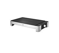 WMF Lono - Grill sobremesa, 2000 W, placas antiadherente y desmontables muy fáciles de limpiar, con bandeja antigoteo y recogejugos, Acero Inoxidable cromargan