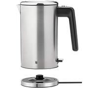 WMF Lono - Hervidor de agua eléctrico de acero inoxidable (1,3 l, doble pared, con filtro de cal, 2400 W, Safety Touch, acero inoxidable mate)