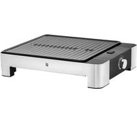 WMF Lono - Parrilla De Mesa, 1250 W, Acero Inoxidable/Revestimiento Antiadherente