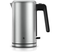 WMF Lono Silk - Hervidor de agua eléctrico 1,6 L de acero inoxidable, 2400 W, filtro antical, base giratoria de 360°, efecto antihuellas, apertura con una mano e indicador de nivel de agua externo.