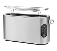 WMF Lumero - Tostadora una ranura XL, 820 W, 10 velocidades, botones retroiluminados, exterior de acero de Cromargan, tostado óptimo para todo tipo de pan, ranura extra ancha