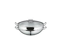 WMF Macao Wok-Set 36cm 4 piezas Cromargan plata