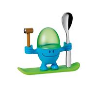 WMF McEgg Snowboarder - Huevera con cuchara, color azul