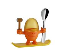 WMF McEgg Snowboarder - Huevera con cuchara, color naranja