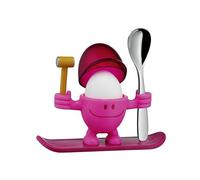 WMF McEgg Snowboarder - Huevera con cuchara, divertida huevera para niños, de plástico, acero inoxidable Cromargan pulido, apta para lavavajillas color rosa