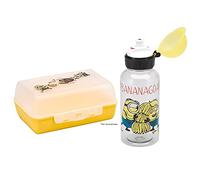WMF Minions - Set Fiambrera y Cantimplora, Plástico, Fiambrera Infantil con Compartimentos, Botella Tritan para Niños, Ideal para Llevar, Sin BPA