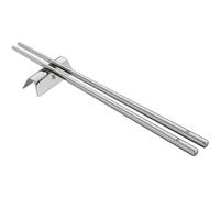 WMF Nuova Chopstick - Set de Palillos de 6 Piezas con Soporte para Cubiertos para 2 Personas Acero Inoxidable Cromargan Pulido, Apto para Lavavajillas