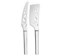 WMF Nuova - Set 2 Cuchillos para Queso, Acero Inoxidable Pulido Cromargan, Aptos para Lavavajillas