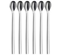 WMF Nuova - Set 6 Cuchara para Refresco 22 cm, Acero Inoxidable Pulido Cromargan