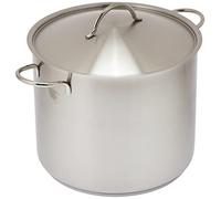 WMF - Olla Alta para Sopa de Verduras de Inducción de 28 cm, Tapa de Metal con Apertura de Vapor, Cacerola Grande de 14 l, Acero Inoxidable Cromargan Mate, Sin Recubrimiento, Apta para Hornos