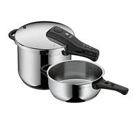 WMF Perfect - Olla Rápida Ø 22 cm de Diámetro de 6 Litros y Medio, Con Protección Contra Llamas, Acero Inoxidable Cromargan Apta para Inducción
