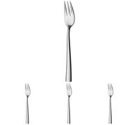 WMF Philadelphia Cromargan - Tenedor de postre/pasteles, acero inoxidable con acabado pulido (Paquete de 4)