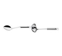 WMF Profi Plus Cuchara de Servir, Acero Inoxidable Pulido & Profi Plus Cucharón para Sopa, Acero Inoxidable Pulido, 9 cm