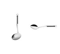 WMF Profi Plus Espumadera, Acero Inoxidable Pulido, 11 cm & Profi Plus Cuchara de Servir, Acero Inoxidable Pulido