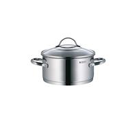 WMF Provence Plus - Olla Baja con Tapa Ø 24 cm, 4,1 L de Acero Inoxidable Sin Recubrimineto con Base Inducción
