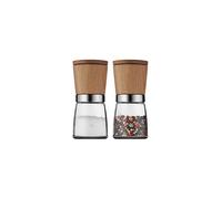 WMF Set de molinillos de especias Nature Ceramill de 2 piezas 13,8cm marrón