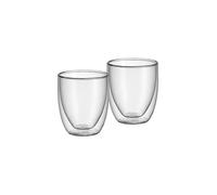 WMF Set de vasos térmicos para capuchino de 2 piezas KULT Glas transparente