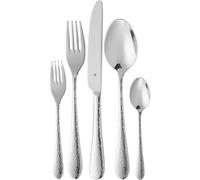 WMF Sitello - Cuberteria 60 Piezas 12 Comensales de Acero Inoxidable Cromargan con Acabado Pulido Amartillado, ergonómico, brillante, Apto para Lavavajillas