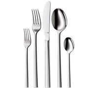 WMF Sonic - Cubertería, 30 Piezas (6 comensales), cromargan Protect, Color Plateado