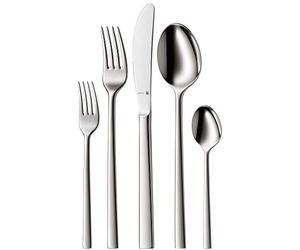 WMF Sonic - Cubertería, 30 Piezas (6 comensales), cromargan Protect, Color Plateado