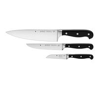 WMF Spitzenklasse Plus - Juego de 3 Cuchillos con Hoja de Acero Templado Especial Completamente Forjado