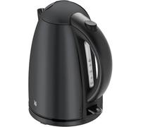 WMF Stelio - Hervidor Eléctrico de Agua 1,7 L y 2400 W, Acero Inoxidable Cromargan Mate, Filtro Antical, Mango Antideslizante, Indicador de Nivel Iluminado, Color Negro Mate