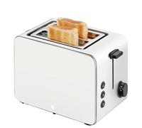 WMF Stelio Paper Grey Edition - Tostadora para 2 rebanadas 7 niveles de tostado ajustables, función parada, recalentamiento, descongelación, centrador de pan, bandeja recogemigas extraíble, Blanco