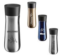 WMF - Taza térmica con grabado personalizado - Taza térmica de 350 ml, apertura de 360°, taza de café para llevar