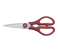 WMF Touch - Tijeras de Cocina 21 cm, Tijeras para el Hogar con Corte de Sierra y Abridor Integrado, Aptas para Diestros y Zurdos, Acero Inoxidable Cromargan, Rojo
