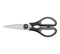 WMF Touch - Tijeras de Cocina 21cm, Hojas con corte de sierra y abridor, Color Negro