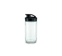 WMF Vaso Recambio para Batidora Kult X Mix Go, capacidad de 0.3 litros, Tritan libre de BPA, apto para lavavajillas, tapa hermética libre de fugas, transportable, óptima para batidos y smoothies, Transparente/Negro