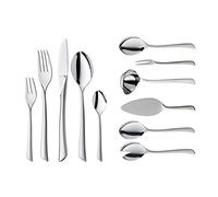 WMF Virginia Cromargan Protect - Cuberteria 66 Piezas 12 Comensales de Acero Inoxidable Cromargan Protect con Acabado Mate y Pulido, Apto para Lavavajillas