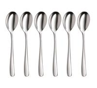 WMF 1271966330 Vision Cromargan Protect-Cucharas de Espresso, Acero Inoxidable, Plateado, 18.5 x 13.5 x 2 cm, 6