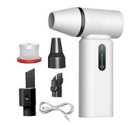 WMFASBAG 110000RPM Mini Turbo ventilador de aire eléctrico de 6 velocidades para un automóvil doméstico (set blanco 2)