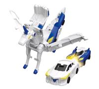 WMFASBAG 2 en 1 Ultimate Transforming Car Toy Car Transformar Figuras de Unicornio Pegasus Unicornio Magnético Impacto Deformación Coche Niños Juguetes