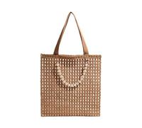 WMFASBAG Bolsa de tota de crochet mujeres malla de verano bolso de playa de verano bolso de hombro de punto de gran capacidad para vacaciones de viaje para viajes