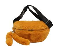 WMFASBAG Bolso de Pecho difuso para Mujer, Bolso Cruzado Esponjoso Informal, Bolso de Hombro de Felpa versátil con Cremallera, Correa Ajustable, Bolso Bandolera para otoño e Invierno