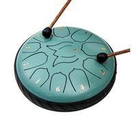 WMFASBAG Tambor de mano de 6 pulgadas y 11 notas con bolsa de tambor, libro de música, mazos de tambor, instrumentos curativos de sonido, instrumento de tambor de lluvia para entretenimiento